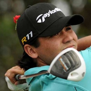 Australian golfer Jason Day playing a tee shot. AFP PHOTO