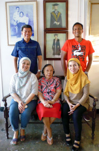  (From left, standing) Atty. Nabil Tan and Nehri Tan with (from left, seated) Wahida Tan, R.N., Rosalinda Orosa, and Dr. Fahra Omar 