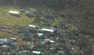 WIPED OUT  A handout photo taken on February 21 shows the damage to Yacata Island after the most powerful cyclone in Fiji’s history battered the Pacific island nation. The category five superstorm lashed the popular tourist destination overnight on February 20, packing wind gusts approaching 320 kilometers per hour, according to the Joint Typhoon Warning Center. AFP PHOTO