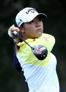 Lydia Ko of New Zealand plays a shot on the 14th hole during the second round of the Coates Golf Championship at Golden Ocala Golf Club on Friday in Ocala, Florida.  AFP PHOTO