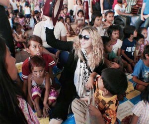 UNEXPECTED VISIT  Pop diva Madonna hobnobs with orphans in this post shared on her Instagram account.