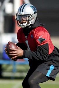 Cam Newton of the Carolina Panthers.  AFP PHOTO