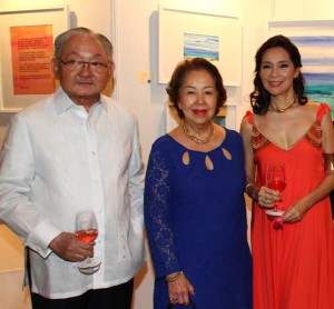 Consul Tony Rufino, Ambassador Isabel Wilson, and Marivic Rufino 