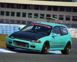 JC Baguisa posted the fastest time of the day with his Honda Civic hatchback. CONTRIBUTED PHOTO