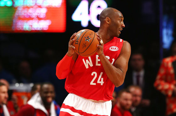 Los Angeles Lakers superstar Kobe Bryant handles the ball in the first half of the game between the Western Conference and the Eastern Conference during the NBA AllStar Game 2016 held in Toronto. Bryant’s looming retirement has been described as the end of a generation. AFP PHOTO