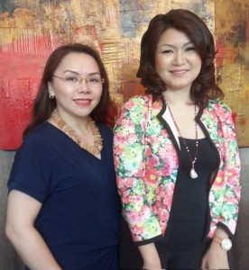 Dr. Monica ‘Mitos’ Cabral (left), active consultant of Internal Medicine Endocrinology at St. Luke’s Medical Center Global City, and Barbara Young, Cohen’s Lifestyle Center CEO