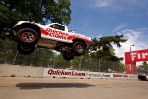 The high-flying trucks of the SPEED Energy Stadium Super Trucks will be among the featured races of the Chevrolet Detroit Belle Grand Prix. DETROITGP.COM