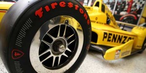 The special edition tire from Firestone to commemorate the 100th staging of the Indianapolis 500. INDIANAPOLISMOTORSPEEDWAY.COM