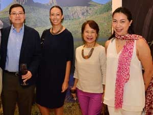 ANZ Philippines Chief Executive Officer Peter Chan, Australian Embassy Trade Commissioner Natasha Monks, Qantas Airways General Manager Honeybee Hubahib, and Telstra Philippines General Manager Rosanne Suarez