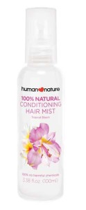 The hair mist conditions both wet and dry hair