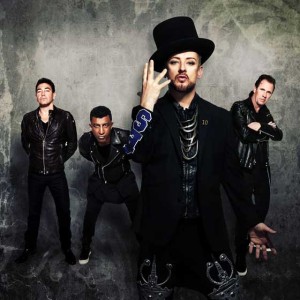 The famously flamboyant Boy George and the Culture Club