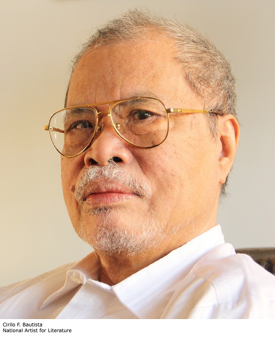 National Artist for Literature Cirilo F. Bautista.