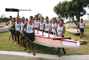 The Philippine Army Dragon Warriors carry their boat during training.  PHOTO from Army Dragon Warriors Facebook page 