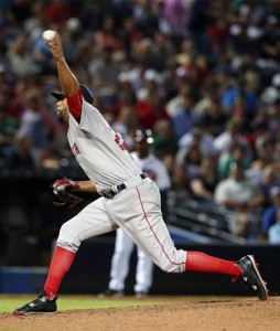 David Price of the Boston Red Sox pitches against the Atlanta Braves during the fifth inning of a baseball game at Turner Field in Atlanta, Georgia. AFP PHOTO