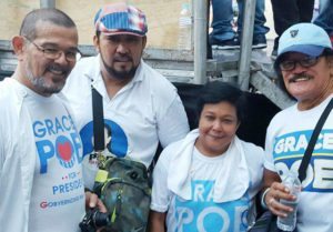 FOR THE LOVE OF GRACE Superstar Nora Aunor and other actors show up for Sen. Grace Poe’s miting de avance. PHOTO BY JEFF ANTIPORDA