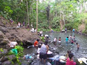 The ‘bukal’ is not only a source of clean water for the community; it is also where they can wash their clothes, bathe, and gather for picnic