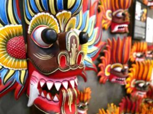 Sri Lanka’s traditional carved masks are said to bring good luck, friendship and power