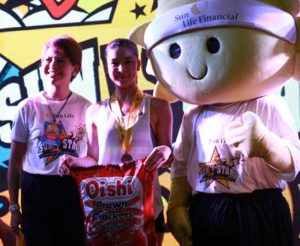  Julia Barretto with the Sunlife mascot