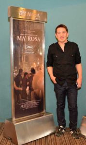 Director Brillante Mendoza showed the trailer of  ‘Ma’Rosa’ at his film workshop’s awards night