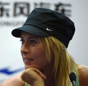 Maria Sharapova  AFP PHOTO 