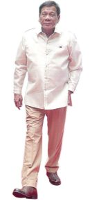 Dressed in a plain Barong Tagalog, morning trouser, and comfortable-looking shoes, the 16th President  of the Philippines Rodrigo Roa Duterte was ready—as he so declared—to start his work for the nation MALACAÑANG PHOTO