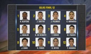 The 12-man  Gilas Pilipinas.  PHOTO FROM GILAS PILIPINAS OFFICIAL TWITTER ACCOUNT