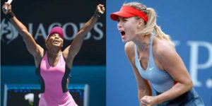 Serena Williams (left) and Maria Sharapova AFP PHOTOS