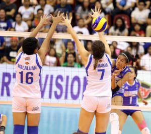 Bali Pure’s top hitter Alyssa Valdez will have to sustain her attack, the way she did against Pocari’s Michelle Gumabao and Lutgarda Malaluan on Saturday, as the Water Defenders and the Lady Warriors begin their Final Four clash today at The Arena in San Juan City. CONTRIBUTED PHOTO