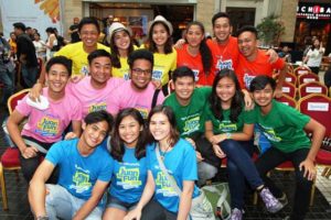   2016 backpack challengers composed of students from University of the Philippines-Manila, Ateneo de Davao (top row), St. Paul University Philippines, La Salle Bacolod (middle row), and De La Salle University (bottom)