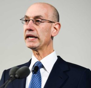 NBA Commissioner Adam Silver  AFP PHOTO