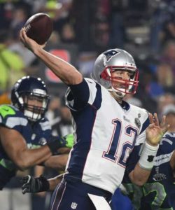 Tom Brady of the New England Patriots passing against the Seattle Seahawks during Super Bowl XLIX at the University of Phoenix Stadium in Glendale, Arizona. AFP PHOTO