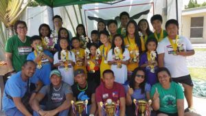 The Most Outstanding Swimmer awardees in Motivational Division with Philippine Swimming League President Susan Papa.  CONTRIBUTED PHOTO 