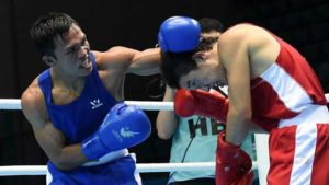 Charly Suarez (left) is one of the country’s two representatives in boxing competitions of the 2016 Olympic Games beginning on August 5 in Rio de Janeiro, Brazil. AFP FILE PHOTO