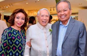 Maritess Tantoco-Enriquez, Bienvenido Tantoco Sr., and Former Chief Justice Art Panganiban