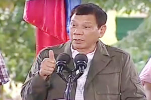 PAY HIKE ASSURED President Rodrigo Duterte assures soldiers at Fort Magsaysay in Nueva Ecija that he will double their pay, with installments starting next month. Duterte told the military his declaration of a unilateral ceasefire with communist rebels was also a Cabinet decision. SCREEN GRAB 