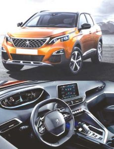 The 3008’s steering wheel is even more compact and has been redesigned with two flats to make it easier to grip, while the large eight-inch touchscreen resembles a tablet installed in the center of the dashboard.