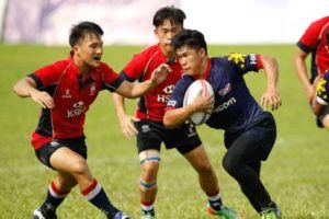 Joshua Aragon, assistant captain of the U19s National Development Team attempts to penetrate the defense of his opponents.CONTRIBUTED PHOTO