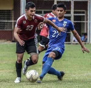 University of the Philippines and Azkals standout Daniel Gadia controls the ball during their game against Ateneo de Manila University in the fourth week of the 14th season of Ang Liga. ANG LIGA PHOTO