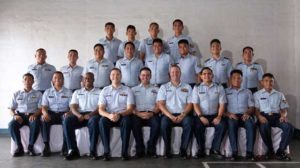 USCG and PCG personnel take time out of their training schedule for a group photo, at Philippine Coast Guard Headquarters in Manila