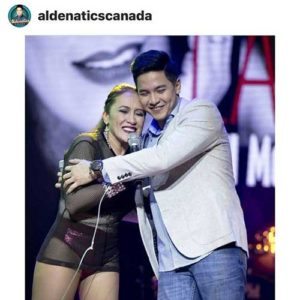 Ai Ai delas Alas thanks Alden Richards on Instagram, saying, ‘Maraming salamat baeby boy sa pag guest samen ni mareng lani last sat... GOD BLESS YOU MORE ARSHEYYYY ... maraming salamat din sa pic na to aldenatics canada bonggey ... @aldenrichards02’