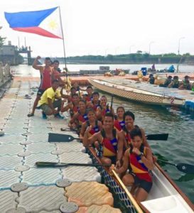 The Philippine Canoe Kayak Dragon Boat Federation team during the 2016 Taiwan International Dragon Boat Championships. PHOTO FROM PCKDF FACEBOOK PAGE