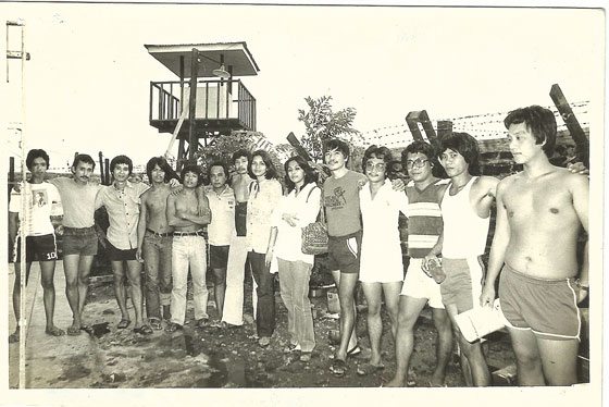  Marcos, political detainees after a jog, with the two ladies as visitors:  Three of these were members of the Communist Party’s Executive Committee, its highest commanding body, who were released after at least two years.  In the photo is one who is now a ranking executive of PLDT-Smart, another a top Singapore-based executive of the French news agency, Agence France Presse; and another a top negotiator for the Communist Party in the peace talks with the government. Several of them now live comfortable, middle-class lives in North America and Europe.