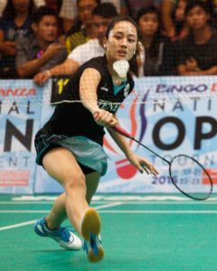 Bianca Carlos flashes top forms en route to claiming the singles crown in the Bingo Bonanza National Open. CONTRIBUTED PHOTO