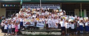 Pupils and teachers of Herculina Edig Elementary School in Tagum City, Davao del Norte are happy beneficiaries of ‘Eat Bulaga’s ‘Isang Lapis, Isang Papel’ advocacy