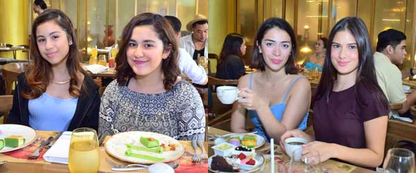 Ruffa Gutierrez’s daughters Lorin and Venice (left photo) and Carla Humphries and Bianca King (right photo) were some ofthe guests in The Pantry’s first anniversary