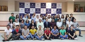 All set for school  The 2016 Batch of MEXT Scholars together with JICC Researcher/Adviser Simon Kubota and PHILAJAMES members and officers led by Jose Camacho Jr. gather for a group photo at the pre-departure orientation on September 24 