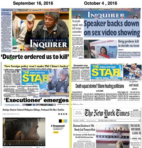 What, no more “whistleblower”? Newspapers’ front pages Sept. 15 and Oct. 4