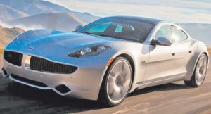 Photos show the 2012 Fisker Karma, a number of which were built before the company went bankrupt.