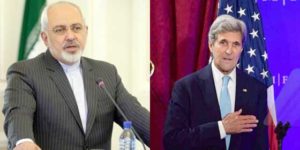 Mohammad Javad Zarif and John Kerry