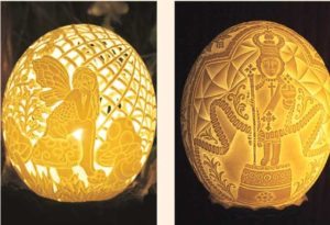 ‘The Lounge’ in this year’s ManilaArt will feature del Sol’s ostrich egg sculptures that depict pagan belief, mysticism, animism and Christianity